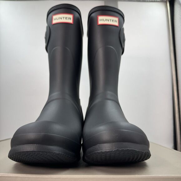 Hunter Women's Original Short Boot Black Matte US 9 Waterproof, Rain Boot New - Picture 2 of 16